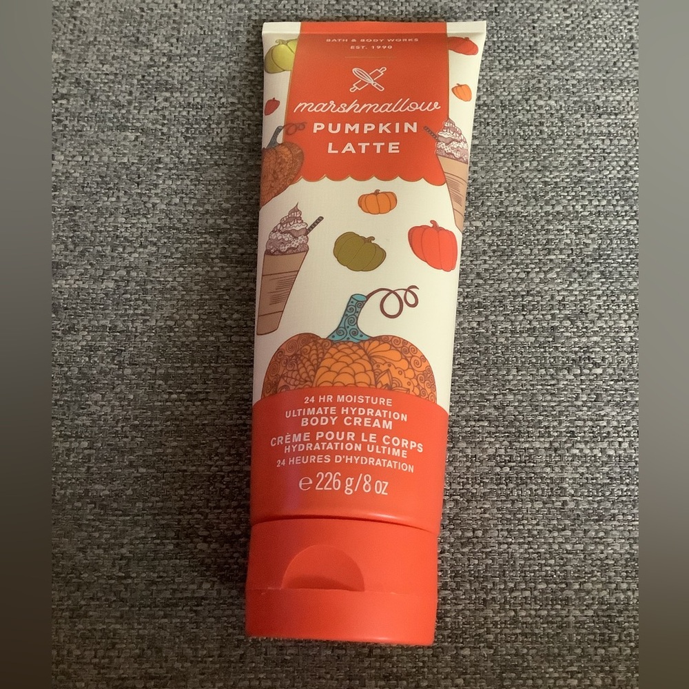 Bath & Body Works Marshmallow Pumpkin Latte Body Cream Regular Size New